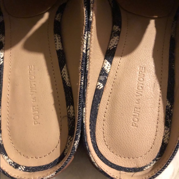 Pour La Victoire Febe denim leopard loafer mule - Picture 5 of 5